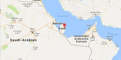 Kort af doha katar á heiminum kort