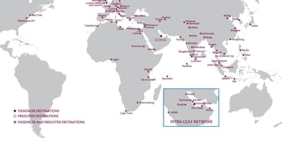 Qatar airways net kort