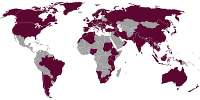 Qatar flugfélög áfangastaði kort
